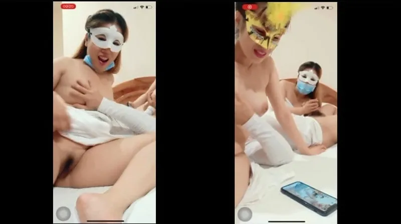 Hai em livestream xxx tập thể